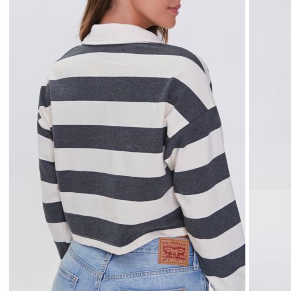 Forever21 Striped Rugby Shirt - Picture 7 of 10
